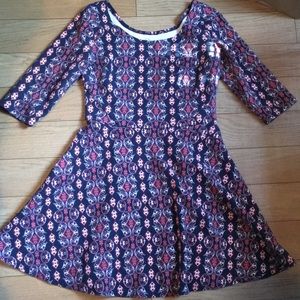 Beautiful s/xs hollister skater dress red wh blue